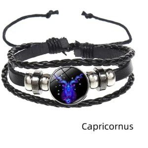 Capricorn (December 22 - January 19)  Leather Bracelet abundance
